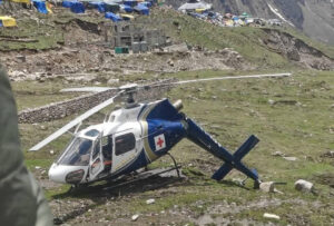 May 17: Three people had a narrow escape on Saturday when a heli ambulance had to make an emergency landing in Kedarnath after it developed a technical snag, an official said.The heli ambulance operated by AIIMS, Rishikesh had gone to Kedarnath to rescue a pilgrim suffering from respiratory distress when its tail rotor broke, forcing the pilot to make an emergency landing, District Tourism Development Officer Rahul Chaubey said. Two doctors and a pilot were on board the heli ambulance when it made an emergency landing, said Chaubey, who is also the nodal officer for the Heli Service. All of them are safe,