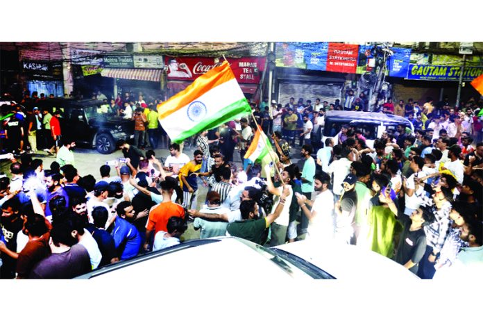 Celebrations in Jammu after India wins Asia Cup 2025 against Pakistan