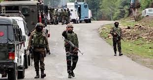 Indian army soldier on duty in Udhampur Jammu Kashmir