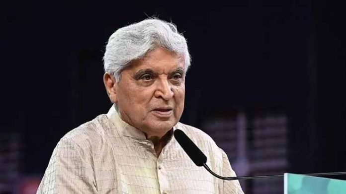 Javed Akhtar addressing the Anantrang Mental Health Cultural Festival