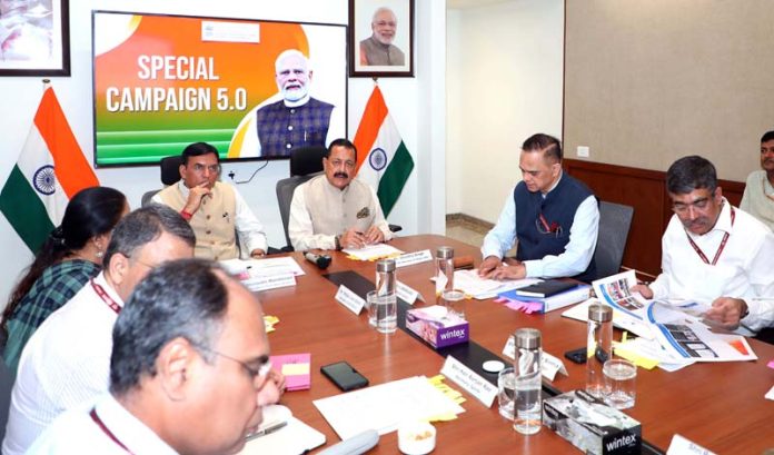 Dr. Jitendra Singh speaking on cleanliness drive initiative