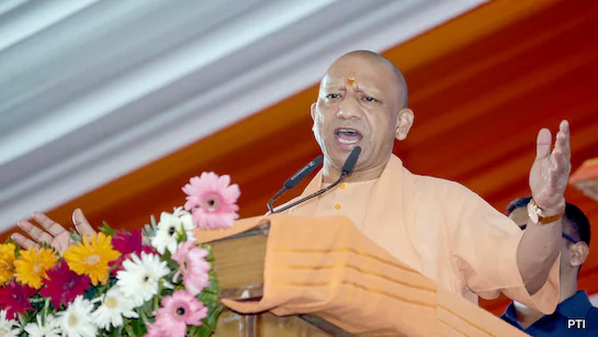 Utter Pradesh CM Yogi Adityanath addressing an event