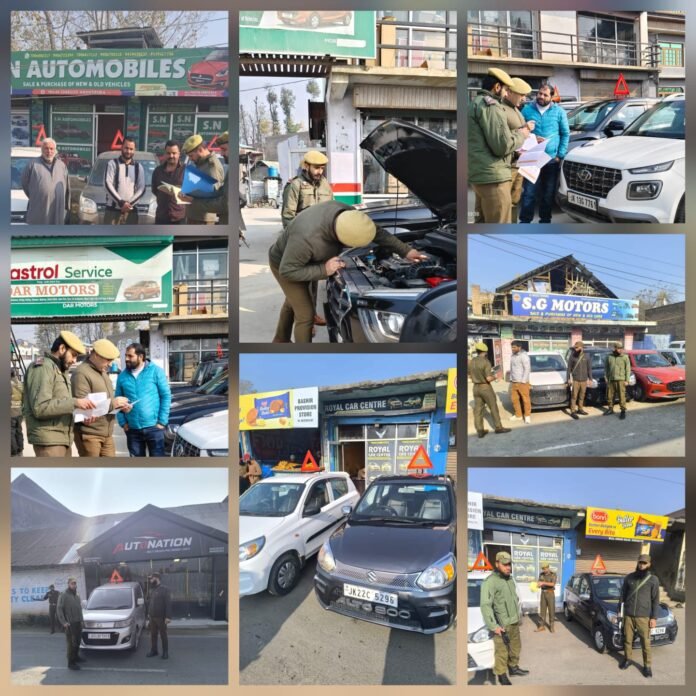 Awantipora Police conduct vehicle transaction inquiry