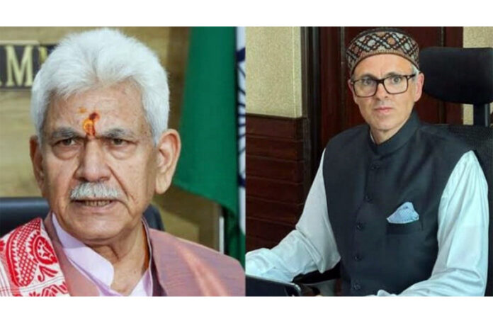 Lieutenant Governor Manoj Sinha and Chief Minister Omar Abdullah celebrate New Year 2026 in Jammu and Kashmir.
