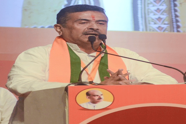 Suvendu Adhikari at the oath-taking ceremony in Kolkata