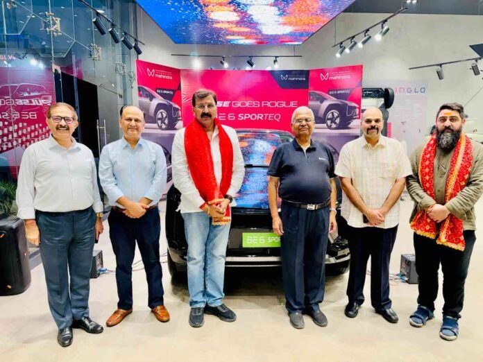 Mahindra BE 6 SPORTEQ electric SUV launch event in Jammu