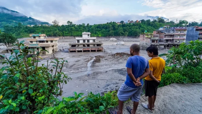 Rescue operation in Nepal flash flood affected area